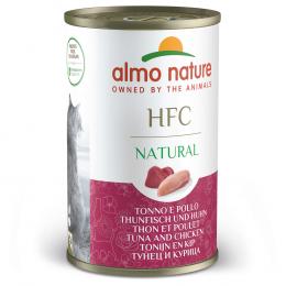 Sparpaket Almo Nature HFC Natural 12 x 140 g - Thunfisch und Huhn