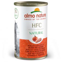 Sparpaket Almo Nature HFC Natural 24 x 140 g - Huhn mit Kürbis