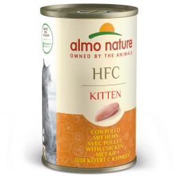 Sparpaket Almo Nature HFC Natural 24 x 140 g - Kitten Huhn