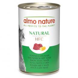 Sparpaket Almo Nature HFC Natural 24 x 140 g - Thunfisch mit Mais