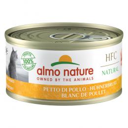 Sparpaket Almo Nature HFC Natural 24 x 70 g - Hühnerbrust