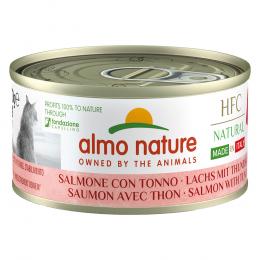 Sparpaket Almo Nature HFC Natural Made in Italy 24 x 70 g -  Lachs und Thunfisch