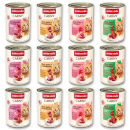 Sparpaket animonda Carny Adult 12 x 400 g - Mixpaket Rind & Geflügel (4 Sorten)