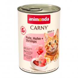 Sparpaket animonda Carny Adult 12 x 400 g - Pute, Huhn & Shrimps