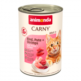 Sparpaket animonda Carny Adult 12 x 400 g - Rind, Pute & Shrimps