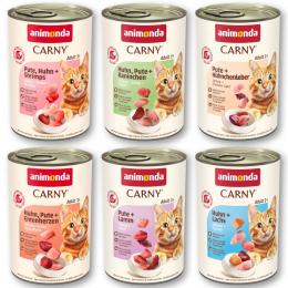 Sparpaket animonda Carny Adult 12 x 400g - Mixpaket Geflügel  (6 Sorten - ohne Rind)