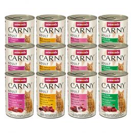 Sparpaket animonda Carny Adult 12 x 400g - Mixpaket Rind & Geflügel (4 Sorten)