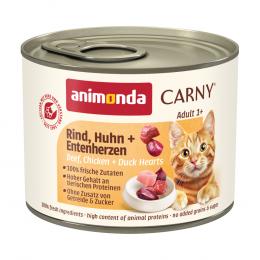Sparpaket animonda Carny Adult 24 x 200 g - Mixpaket Fleisch (4 Sorten)