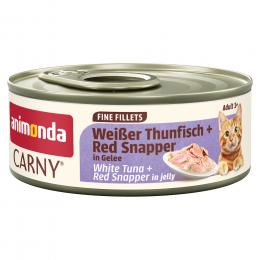 Sparpaket animonda Carny Adult Fine Fillets in Gelee 24 x 60 g - Weißer Thunfisch & Red Snapper