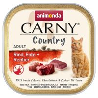 Sparpaket Animonda Carny Country Adult 64 x 100 g - Pute, Rind + Hirsch