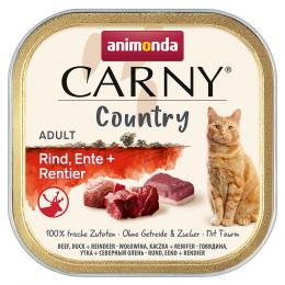 Sparpaket Animonda Carny Country Adult 64 x 100 g - Rind, Ente + Rentier