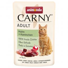 Angebot für Sparpaket animonda Carny Pouch 24 x 85 g  - Huhn & Kaninchen - Kategorie Katze / Katzenfutter nass / animonda Carny / animonda Carny Adult.  Lieferzeit: 1-2 Tage -  jetzt kaufen.