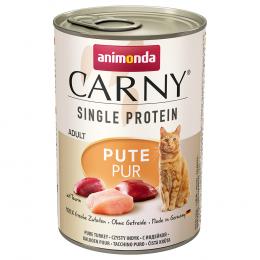 Sparpaket animonda Carny Single Protein Adult 24 x 400 g - Pute pur