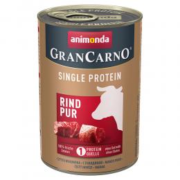 Sparpaket Animonda GranCarno Adult Single Protein 24 x 400 g - Rind Pur