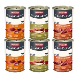 Sparpaket animonda GranCarno Original 12 x 400 g - Mixpaket 2 Deftige Variation (3 Sorten)
