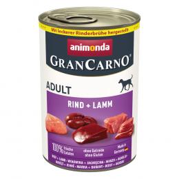 Sparpaket animonda GranCarno Original 12 x 400 g - Rind + Lamm