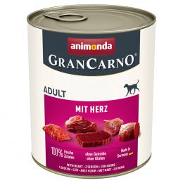Sparpaket animonda GranCarno Original 12 x 800 g - Herz