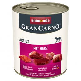 Sparpaket animonda GranCarno Original 12 x 800 g - Herz