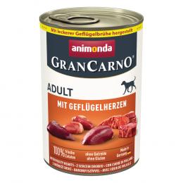 Sparpaket animonda GranCarno Original 24 x 400 g - mit Geflügelherzen
