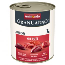 Angebot für Sparpaket animonda GranCarno Original 24 x 800 g - Junior: mit Pute - Kategorie Hund / Hundefutter nass / animonda / GranCarno.  Lieferzeit: 1-2 Tage -  jetzt kaufen.