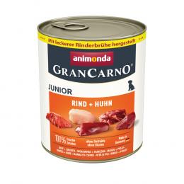 Sparpaket animonda GranCarno Original 24 x 800 g - Junior: Rind & Huhn