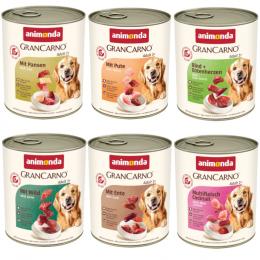 Sparpaket animonda GranCarno Original 24 x 800 g - Kräftige Variation (6 Sorten)