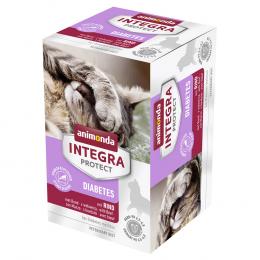 Angebot für Sparpaket animonda Integra Protect Adult Diabetes Schale 24 x 100 g - Mixpaket 2 (4 Sorten) - Kategorie Katze / Katzenfutter nass / Integra Diät-Alleinfutter / Diabetes.  Lieferzeit: 1-2 Tage -  jetzt kaufen.