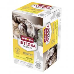 Sparpaket animonda Integra Protect Adult Sensitive 24 x 100 g Schale - Huhn Pur