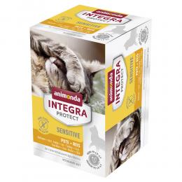 Sparpaket animonda Integra Protect Adult Sensitive 24 x 100 g Schale - Pute & Reis