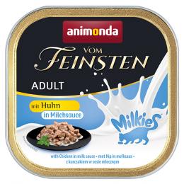 Sparpaket Animonda Vom Feinsten Adult Milkies in Sauce 64 x 100 g - Huhn in Milchsauce