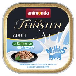 Sparpaket animonda Vom Feinsten Adult Milkies in Sauce 64 x 100 g - Kaninchen in Sahnesauce