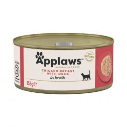 Sparpaket Applaws in Brühe 24 x 156 g - Hähnchen mit Ente