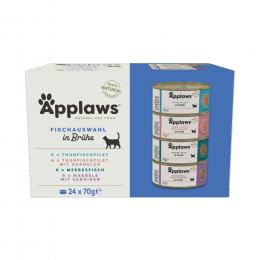 Angebot für Sparpaket Applaws in Brühe 24 x 70 g - Fischauswahl (4 Varianten) - Kategorie Katzenfutter & Zubehör / Katzenfutter nass / Applaws / Applaws Dosen.  Lieferzeit: 1-2 Tage -  jetzt kaufen.