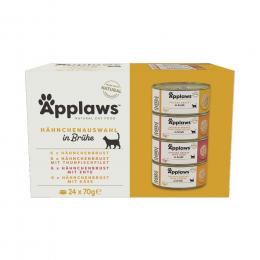 Sparpaket Applaws in Brühe 24 x 70 g - Hähnchenauswahl (4 Varianten)