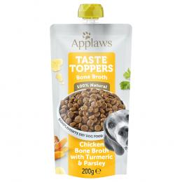 Sparpaket Applaws Taste Toppers Pouch 12 x 200 ml - Hühnerknochenbrühe mit Kurkuma & Petersilie