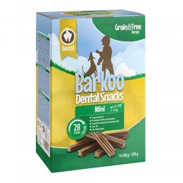 Sparpaket Barkoo Dental Snacks - GETREIDEFREIE Rezeptur - für kleine Hunde 28 Stück (320 g)