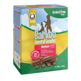 Sparpaket Barkoo Dental Snacks - GETREIDEFREIE Rezeptur - für mittelgroße Hunde 28 Stück (560 g)