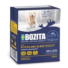 Sparpaket Bozita Häppchen in Gelee 12 x 370 g Hühnchen & Reis