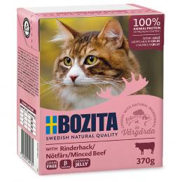 Angebot für Sparpaket Bozita Tetra Häppchen 24 x 370 g - Gelee: Rinderhack - Kategorie Katze / Katzenfutter nass / Bozita / Tetra Recart.  Lieferzeit: 1-2 Tage -  jetzt kaufen.