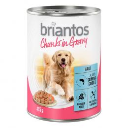 Sparpaket Briantos Chunks in Gravy 24 x 415 g - Lachs und Karotten
