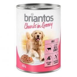 Sparpaket Briantos Chunks in Gravy 24 x 415 g - Rind und Karotten