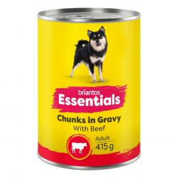 Sparpaket: Briantos Essentials Chunks in Gravy 24 x 415 g - Rind
