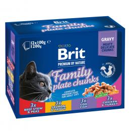 Sparpaket Brit Premium Cat 48 x 100 g - Sterilised Plate