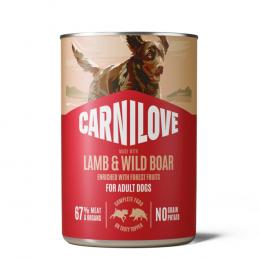 Sparpaket Carnilove Dog in Paté 24 x 400 g - Ente & Fasan