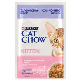 Sparpaket Cat Chow 52 x 85 g - Kitten Lamm & Zucchini
