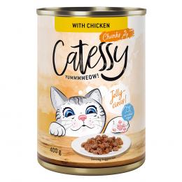 Angebot für Sparpaket Catessy Häppchen in Sauce oder Gelee 24 x 400 g - mit Huhn in Gelee - Kategorie Katze / Katzenfutter nass / Catessy / Dosen.  Lieferzeit: 1-2 Tage -  jetzt kaufen.