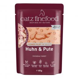 Sparpaket catz finefood Feines Filet 32 x 85 g - Huhn & Pute