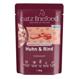 Sparpaket catz finefood Feines Filet 32 x 85 g - Huhn & Rind