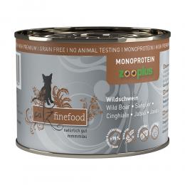 Sparpaket catz finefood Monoprotein zooplus 24 x 200 g - Wildschwein