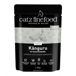 Sparpaket catz finefood Pure Pouch 24 x 85 g - Känguru
